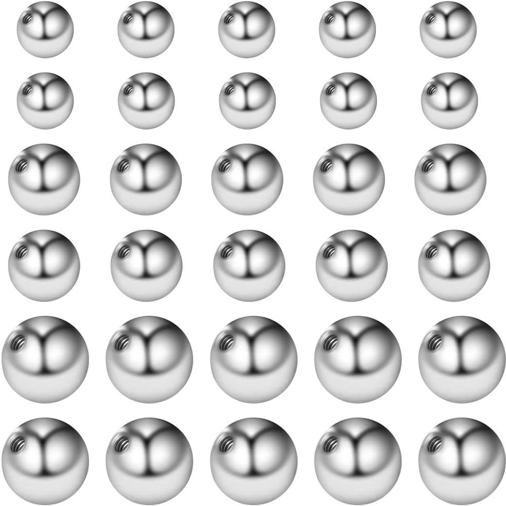 Body Jewelry Replacement Ball - مجموعة من 10/30 قطعة كرات بديلة