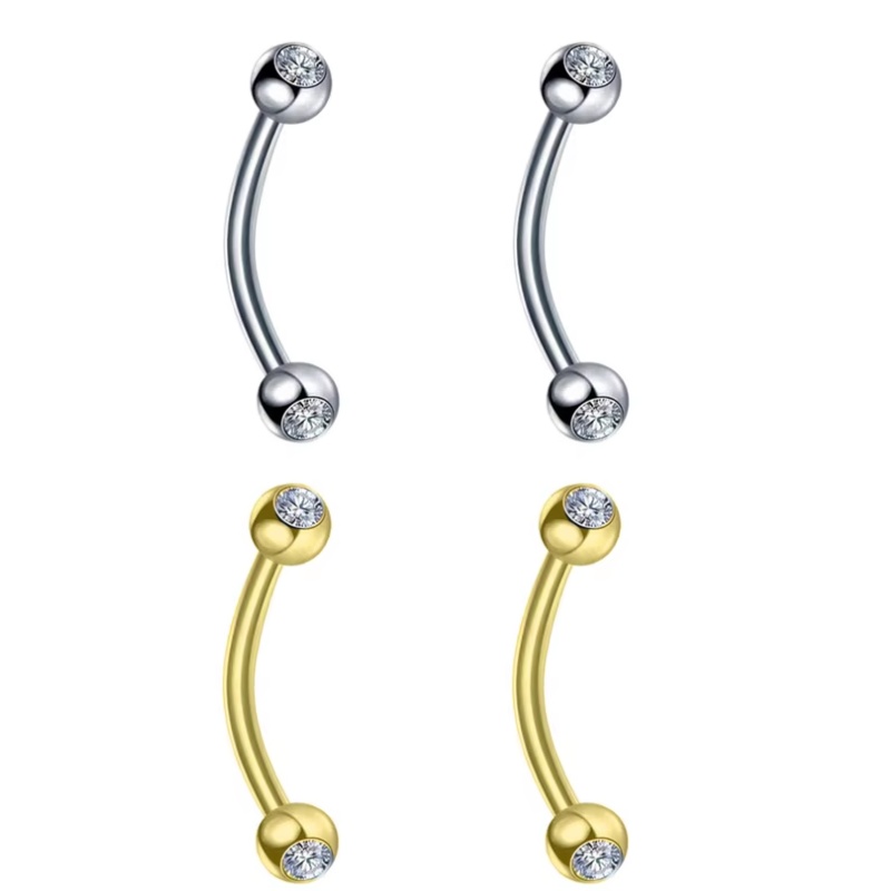 Body Jewelry Surgical Steel - قطعتان من مجوهرات الجسم، أقراط دايث