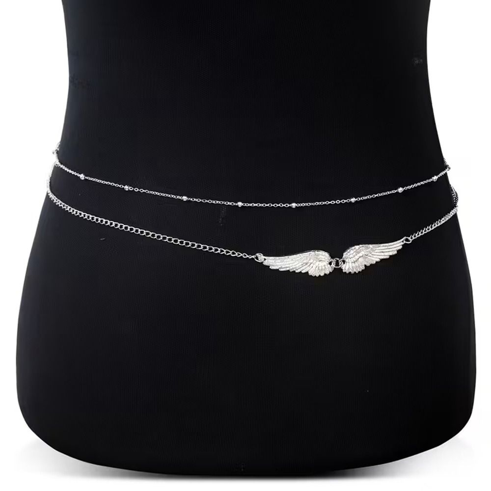 سلسلة خصر أنيقة بتصميم أجنحة م - مراجعة Body Jewelry For You وسعره