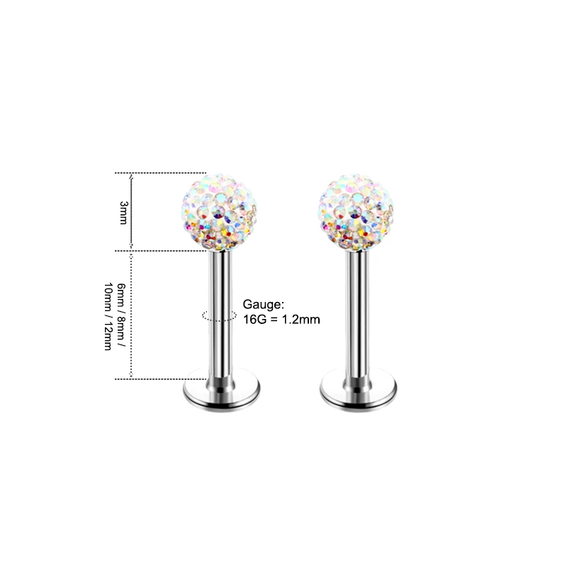 4 قطع، مجوهرات ثقب الشفاه من ا - مراجعة Body Jewelry Surgical Steel وسعره