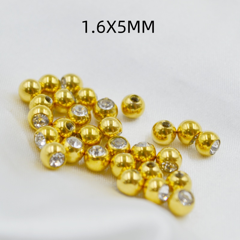 50 قطعة/الوحدة كريستال الأحجار - مراجعة Body Jewelry Replacement Ball وسعره