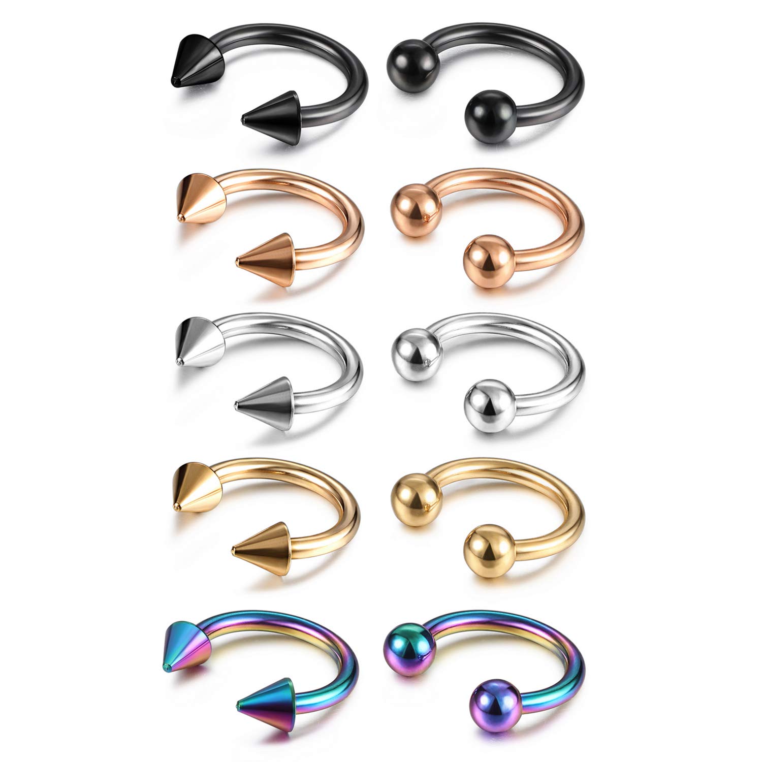 14 جرام 16 جرام الحاجز مجوهرات - مراجعة Body Jewelry Surgical Steel وسعره