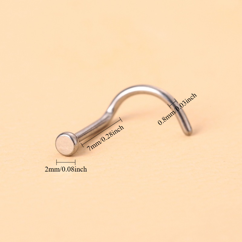 5 قطع، مقاس 20G، حلقات ترصيع ا - مراجعة Body Jewelry Surgical Steel وسعره